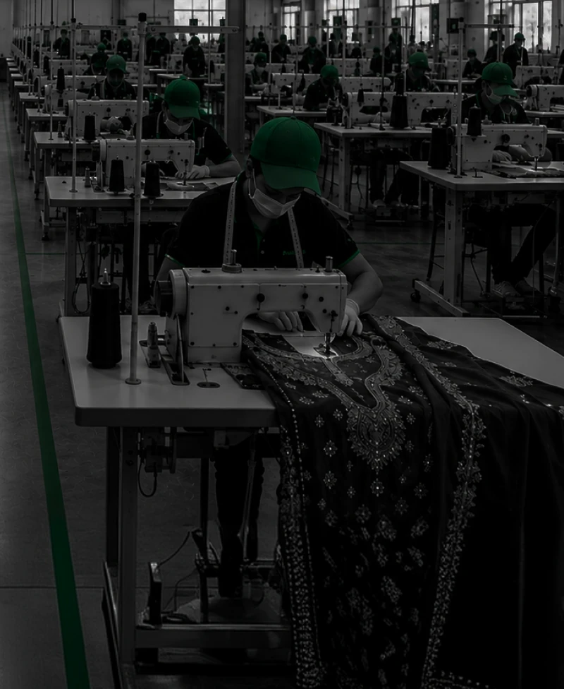 Sewing line stitching ethnic wear
